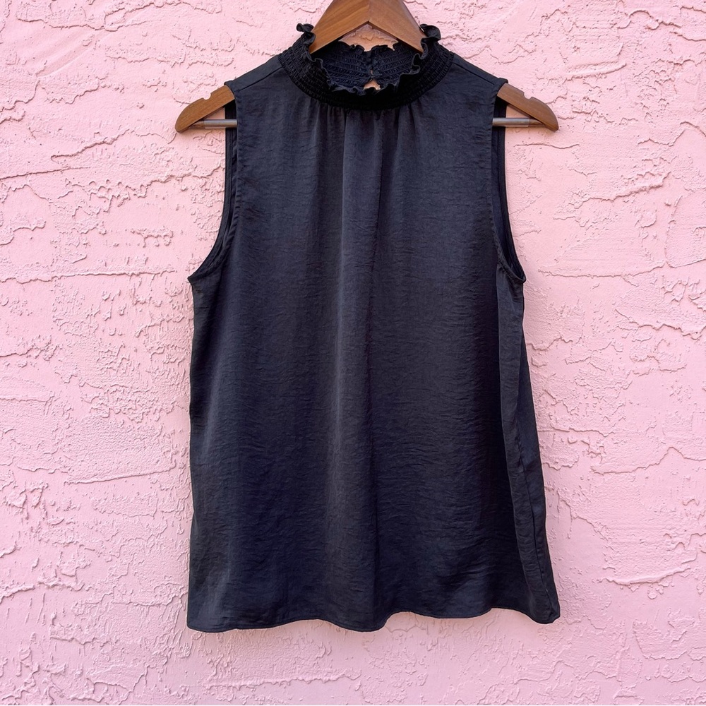 Alex & Lili Blouse Sleeveless High Neck Womens Size Small